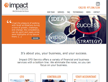 Tablet Screenshot of impactcfos.com